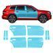 Buy Pre-cut paint protection film for Volkswagen Atlas (Teramont) II 2024- doors and windows pillars 109837 Model patterns of protective films for Volkswagen