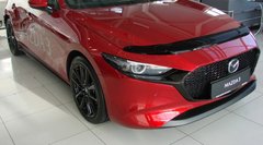 Купить Дефлектор капота мухобойка Mazda 3 хб 2019- 7403 Дефлекторы капота Mazda
