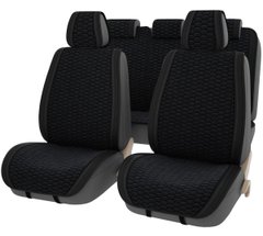Купить Накидки для сидений Алькантара Palermo Premium комплект Черные 9906 Накидки для сидений Premium (Алькантара)