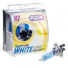 Купити Автолампа галогенна Pulso Super White / H7 / 70W / 24V / 4200K 2 шт (LP-72471) 38497 Галогенові лампи Китай