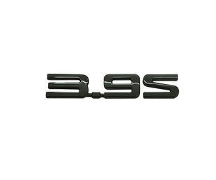 Buy BYD 3.9S emblem, black gloss, 50&times;20 mm plastic (on tape) 96188 Emblem inscription on foreign cars