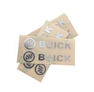 Купить Наклейка с логотипом Buick металл, на клейкой ленте 1 шт (универсальная) 95238 Наклейки на автомобиль