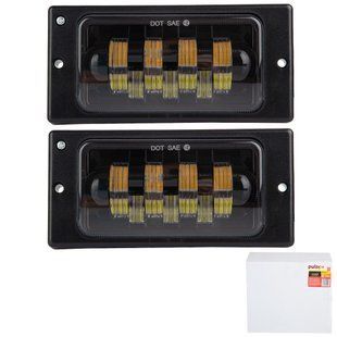 Купить LED Противотуманные фары для Ваз 2110-14 W/Y 12-24V 50W 7LED 3000K 6000K Белый Желтый Свет 2 шт (LD-519 L4-W/Y-LED) 95085 Противотуманные фары ВАЗ