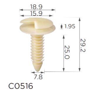 Buy Clip for fastening door trim molding GM Chevrolet 363137 (C0516) 73224 Door type retainer