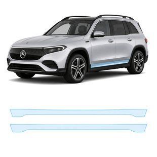 Купити Антигравійна захисна бронеплівка за лекалами для Mercedes-Benz EQB 2021- нижня зона кузова пороги 106852 Модельні лекала захисних плівок для Mercedes-Benz