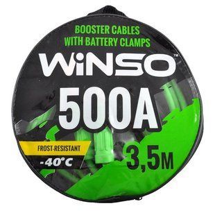 Купить Пусковые провода прикуривания Winso 500А / -40&deg;С / 3,5 м / в сумке (138510) 39309 Пусковые провода