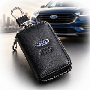 Купити Ключниця автомобільна для ключів з логотипом Ford (тиснена шкіра) 991 Чохли для автоключів