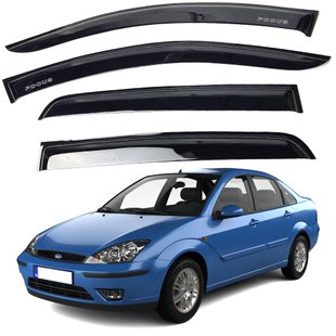 Купить Дефлекторы окон ветровики Ford Focus I Седан - Хетчбэк 5d 1998-2004 Voron Glass 57776 Дефлекторы окон Ford