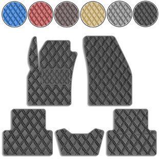 Buy Eco-leather floor mats for Volvo S 40 II 2004-2012 Sedan with heel pad 5 pcs (Rombus) 69818 Floor mats for Volvo