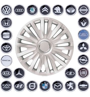 Buy Wheel cap with emblem Volkswagen SKS412 R16 gray logo choice 4 pcs 21935 16 SKS