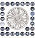Buy Wheel cap with emblem Volkswagen SKS412 R16 gray logo choice 4 pcs 21935 16 SKS - 2 photos from 5