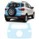 Купити Антигравійна захисна бронеплівка за лекалами для Ford EcoSport II 2014-2017 - зона кришки багажника 104282 Модельні лекала захисних плівок для Ford