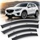 Купить Дефлекторы окон Benke для Mazda CX-5 KE 2012-2017 с 3D молдингом из нержавеющей стали (BMDC51223-W/S) 63174 Дефлекторы окон Mazda