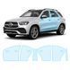 Buy Pre-cut paint protection film for Mercedes-Benz GLE W167 2019-2023 - doors and windows pillars 107053 Model-specific paint protection film patterns for Mercedes-Benz