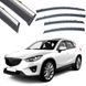 Купить Дефлекторы окон ветровики Benke для Mazda CX-5 (KE) 2012-2017 Молдинг Из Нержавеющей Стали 3D (BMDC51723-W/S) 63174 Дефлекторы окон Mazda - 1 фото из 7