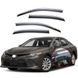 Купить Дефлекторы окон ветровики Benke для Toyota Camry V70 Седан 2018- Хром Молдинг Из Нержавеющей Стали 3D 33484 Дефлекторы окон Toyota - 1 фото из 3