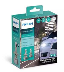 Купить LED лампы автомобильные H4 радиатор+кулер 5000Lm PHILIPS Ultinon Pro+160% / 5800K / IP67 / 8-48V 2шт 31660 LED Лампы Philips