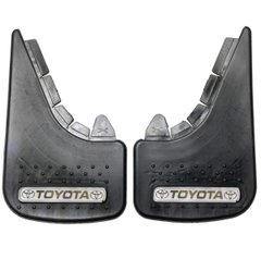 Купити Бризковики малі з логотипом Toyota 350x250 мм з шипами 23470 Бризковики універсальні з логотипом моделей
