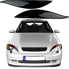 Купить Реснички фар для Opel Astra G 1998-2009 2 шт Voron Glass (RO10002) 58276 Реснички - Защита фар