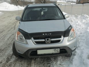 Купить Дефлектор капота мухобойка Honda CR-V 2002-2007 длинная 2767 Дефлекторы капота Honda