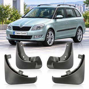 Купити Бризковики для Skoda Fabia 2 Mk2 / 5J Roomster 2011-2014 у кузові Combi універсал (OEM: KEA720001, KEA 720 001) 110946 Бризговики Skoda