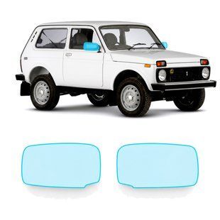 Buy Pre-cut paint protection film for LADA Niva 2121 1977-2020 - mirrors 105881 Model-specific paint protection film patterns for LADA