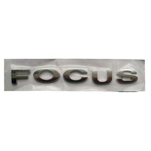 Buy Focus emblem for Ford Chrome 145&times;17 mm plastic (on tape) 96139 Emblem inscription on foreign cars