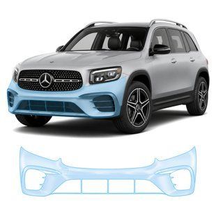 Buy Pre-cut paint protection film for Mercedes-Benz GLB X247 facelift 2023- front bumper 106986 Model-specific paint protection film patterns for Mercedes-Benz