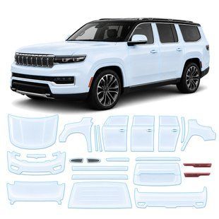 Купити Антигравійна захисна бронеплівка за лекалами для Jeep Grand Wagoneer WS 2021- повний кузов 105405 Модельні лекала захисних плівок для Jeep
