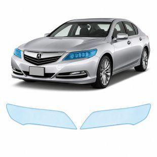 Купить Антигравийная защитная бронепленка по лекалам для Acura RLX I 2014-2017 - оптика (фары и ПТФ) 102948 Модельные лекала защитных пленок для Acura