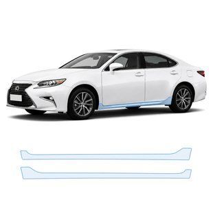 Купить Антигравийная защитная бронепленка по лекалам для Lexus ES XV60 facelift 2015-2018 - нижняя зона кузова пороги 106120 Модельные лекала защитных пленок для Lexus