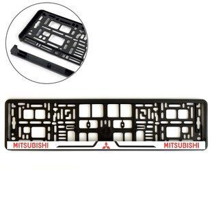 Buy License Plate Frame for Mitsubishi Type 4 Frost-resistant Color Logo (Avtovin) 86726 Number frame - Model inscriptions