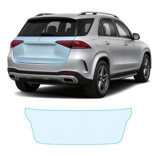 Купити Антигравійна захисна бронеплівка за лекалами для Mercedes-Benz GLE W167 2019-2023 - зона кришки багажника 107054 Модельні лекала захисних плівок для Mercedes-Benz