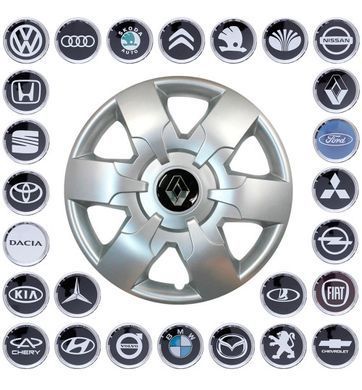 Buy Wheel cap with emblem Renault SKS413 R16 gray logo choice 4 pcs 21936 16 SKS
