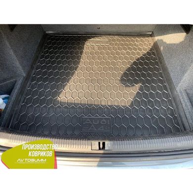 Купити Автомобільний килимок в багажник Audi A4 (B6 / B7) 2001 - Sedan / Гумовий (Avto-Gumm) 28276 Килимки для Audi