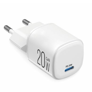 Купить Сетевое зарядное устройство Brevia ePowerGaN PD20W USB-C белый 44020GCW 81217 Сетевые зарядные устройства