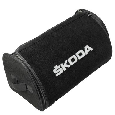 Купити Організатор в багажник для Skoda з логотипом Чорний 7330 Саквояж органайзер