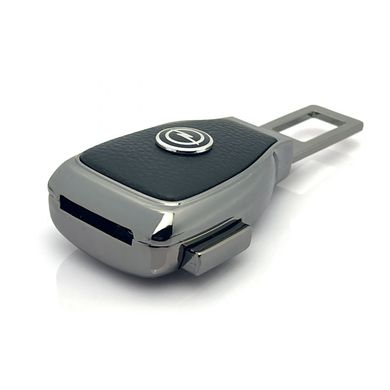 Купити Заглушка перехідник ремня безпеки з логотипом Opel Темний хром 1 шт 39436 Заглушки ременя безпеки