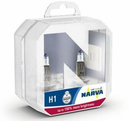 Купить Лампа H1 12V 55W +150% Range Power Narva (Box-2шт) (480682100) 38275 Галогеновые лампы Narva