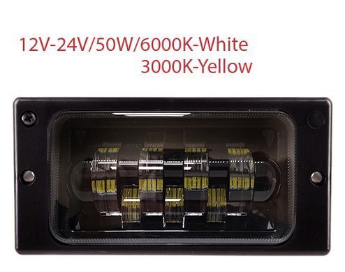 Купить LED Противотуманные фары для Ваз 2110-14 W/Y 12-24V 40W 4LED 3000K 6000K Белый Желтый Свет 2 шт (LD-519 L2-WY-LED) 95086 Противотуманные фары ВАЗ