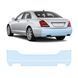 Купити Антигравійна захисна бронеплівка за лекалами для Mercedes-Benz S-Class W221 facelift 2009-2013 - задній бампер 107187 Модельні лекала захисних плівок для Mercedes-Benz
