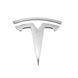 Купить Эмблема Tesla Хром 87 мм Пластик на скотче (Завод) 88404 Эмблемы на иномарки - 2 фото из 3