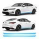 Купити Антигравійна захисна бронеплівка за лекалами для Acura Integra V 2023 - нижня зона кузова пороги 102880 Модельні лекала захисних плівок для Acura