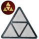 Reflector Triangular Plastic 175 x 155 x 12 mm (with frame and screw) White 1 pc (YUCE YP-35)