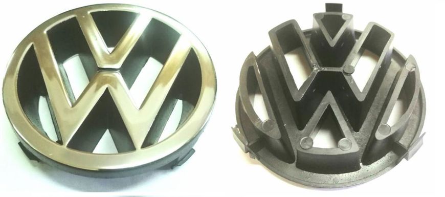 Купить Эмблема для Volkswagen 100 мм / пластиковая / вставная / Passat 88-95 перед 21382 Эмблемы на иномарки