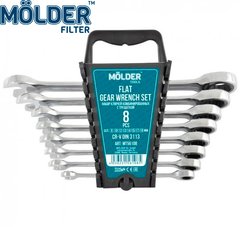 Купить Набор ключей комбинированных Molder с трещоткой 8-19 мм 8 шт (MT56108) 57630 Наборы инструментов