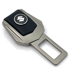 Купити Заглушка ремня безпеки з логотипом Suzuki Темний хром 1 шт 39546 Заглушки ременя безпеки