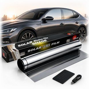 Купить Тонировочная пленка Solux Silver Black 10% 0.5 x 3м (MS-10) 74828 Пленка тонировочная