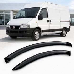 Купити Дефлектори вікон вітровики для Fiat Ducato 1994-2006 Скотч 3M (AMF20494) Acrylic 2 шт 110532 Дефлектори вікон Fiat