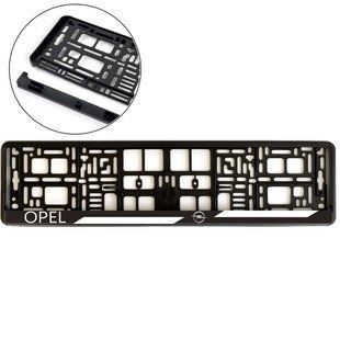 Buy License plate frame for Opel Type 1 Frost-resistant Color Logo (Avtovin) 86728 Number frame - Model inscriptions